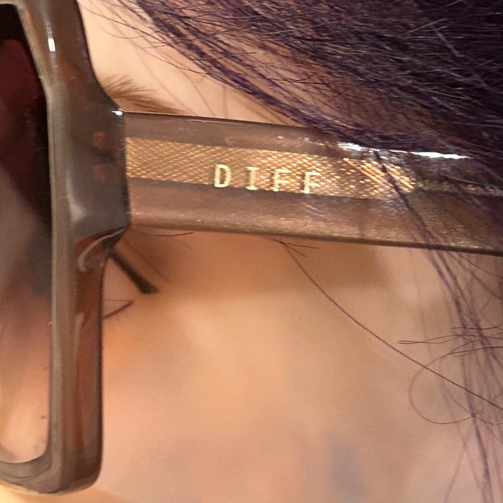 DIFF Chic Oversized light Brown Sunglasses - image 5